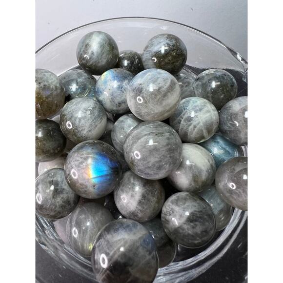 Labradorite marbles - Picture 9 of 11